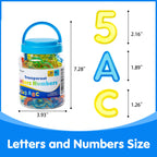 Odoorgames 66 Pcs Translucent Letters and Numbers – Light Table Toys, Manipulatives and Accessories for Enhanced Learning & Fun