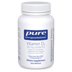 Pure Encapsulations Vitamin D3 125 mcg (5,000 IU) - Supplement to Support Bone, Joint, Breast, Heart, Colon, and Immune Health* - with Vitamin D - 250 Capsules