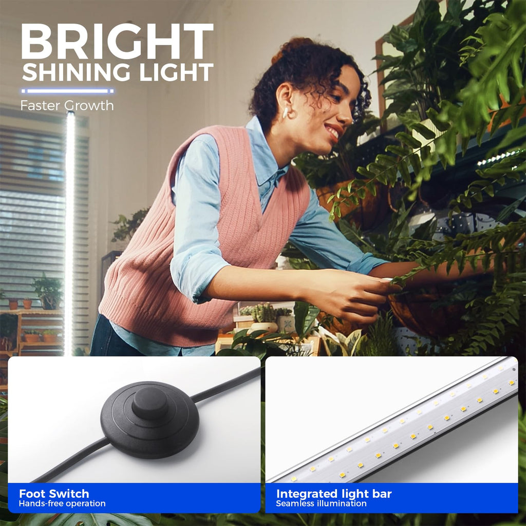 Barrina T10 Vertical Grow Light, 4FT 42W, 5000K Full Spectrum, High PPFD