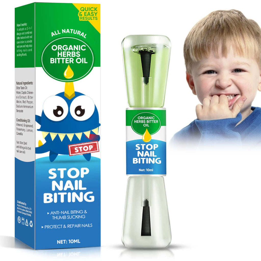 Nail Biting Treatment for Kids, Thumb Sucking Stop for Kid, Nail Polish for Kid Stop Sucking and Biting Nails, Day Night Care
