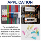 125pcs Heat Shrink Ring Wire Connectors with Crimping Tool,Waterproof Automotive Marine Electrical Terminals Kit,Insulated Crimp Connector kit