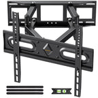 IWORKBOARD 50 55 65 inch Full Motion TV Wall Mount for 32-70 inch TV Bracket,Dual articulating Arms Mount, Tilt Swivel Extension Level, Max VESA 400x400mm, 16" Studs, 110 lbs,Fit Most 40 43 50+ TVs