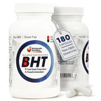 Wholesale Nutrition BHT - 250mg Potent Antioxidant - Non-GMO, Gluten-Free - Enhance Oil/Fat Preservation - Pure Butylated Hydroxytoluene for Foods/Oils - 180 Capsules