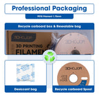3DHoJor PETG Filament 1.75mm, PETG 3D Printing Filament, 2.2 LBS (1KG) Cardboard Spool, Fit Most FDM 3D Printer,Blue…