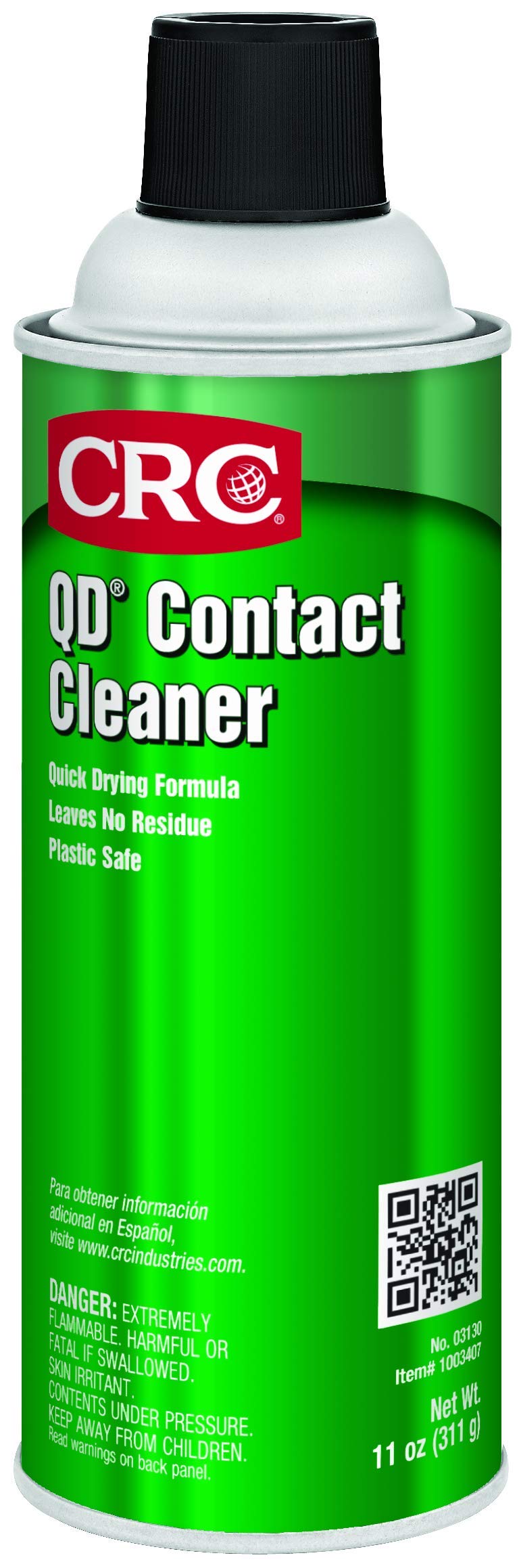 CRC QD Contact Cleaner - Quick Drying, Plastic Safe - 11 oz (12-Pack)