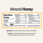 Rise Breakfast Whey Protein Bars Almond Honey, 18g Protein, 2.01 oz (12 Pack)