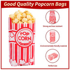 VOISEN Paper Popcorn Bags,400 Pack 1oz Popcorn Bag Individual Servings, Pop Corn Bag Bulk for Poporn Machine,Movie Nights Pop Corn Bags