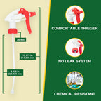 Heluva Green Spray Bottle Nozzle Replacement Tops, Red 6 Pack