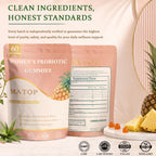 MATOP Women’s Probiotic Pineapple Gummies – Gut Health & Daily Digestive Wellness, Vegan Sugar-Free, 60 Count