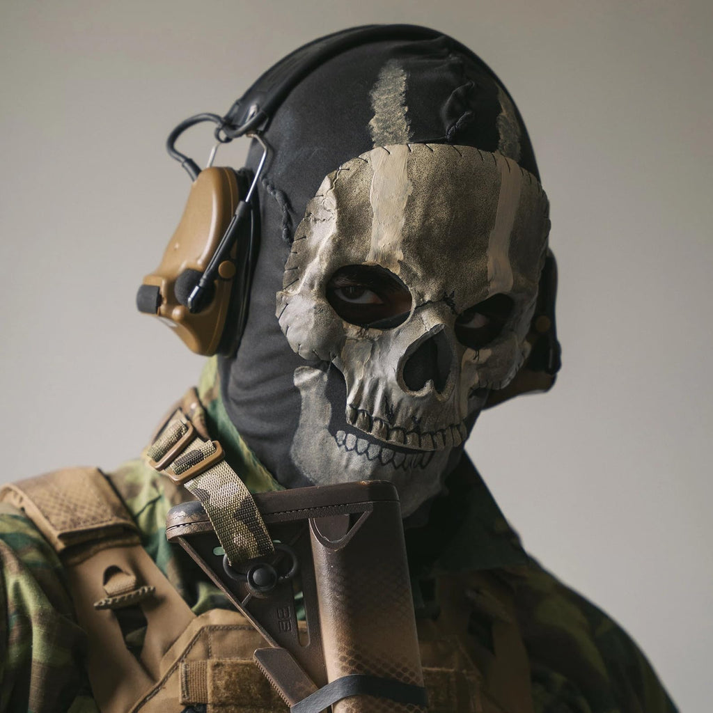 Lyxaof Ghost Balaclava Skeleton Ski Mask Halloween Cosplay Ghost Skull Mask