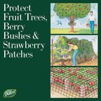 Dalen Bird-X Protective Mesh Netting for Fruit Trees & Berries - 28 x 28 ft