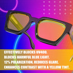 VISOONE Gamer Glasses Professional Blue Light Filter with Anti-Fatigue and Anti-Glare for Men and Women RIVER