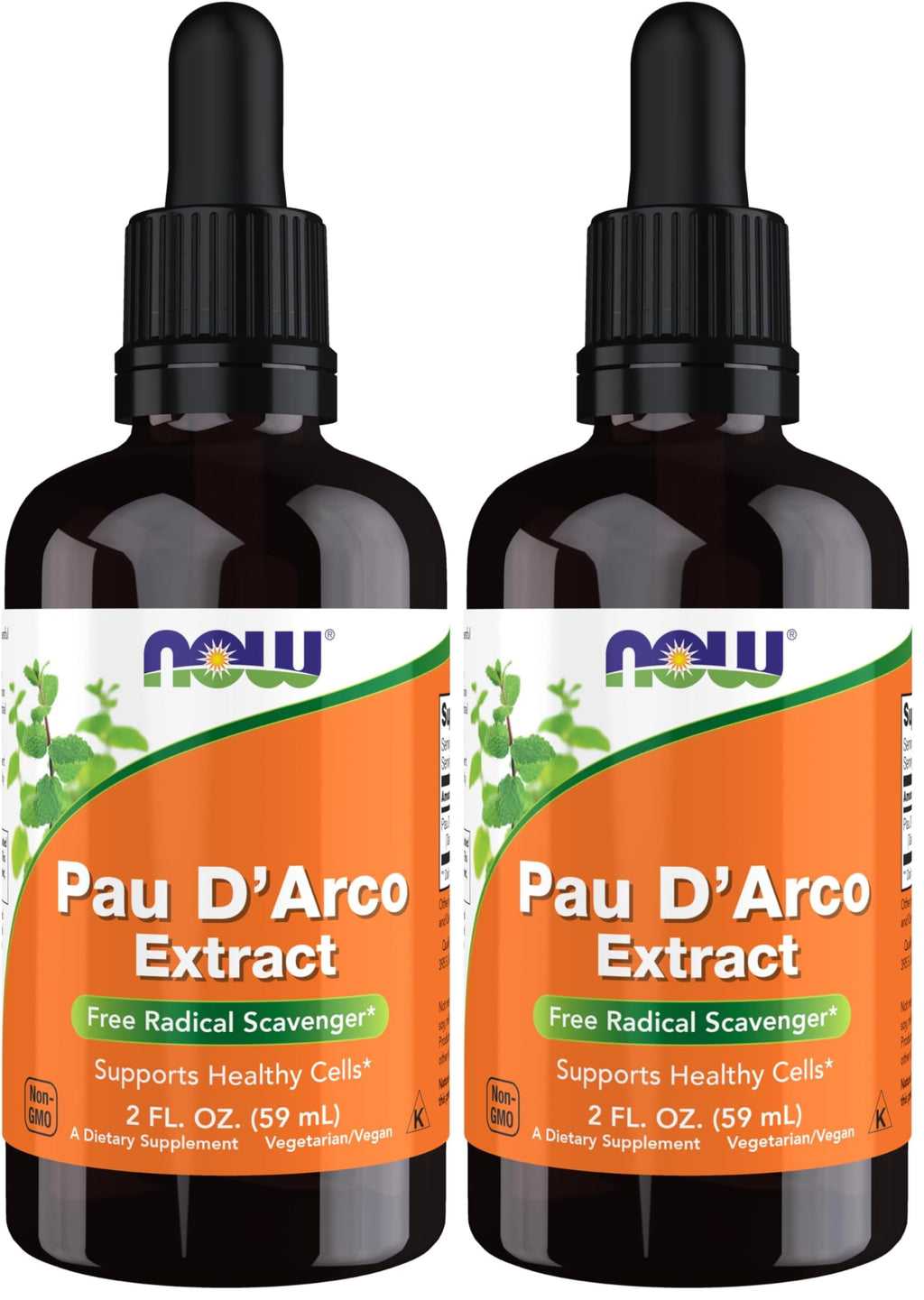 NOW Supplements, PAU D'Arco Extract Liquid with Dropper, Free Radical Scavenger*, 2-Ounce (Pack of 2)