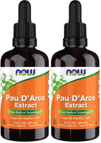 NOW Supplements, PAU D'Arco Extract Liquid with Dropper, Free Radical Scavenger*, 2-Ounce (Pack of 2)