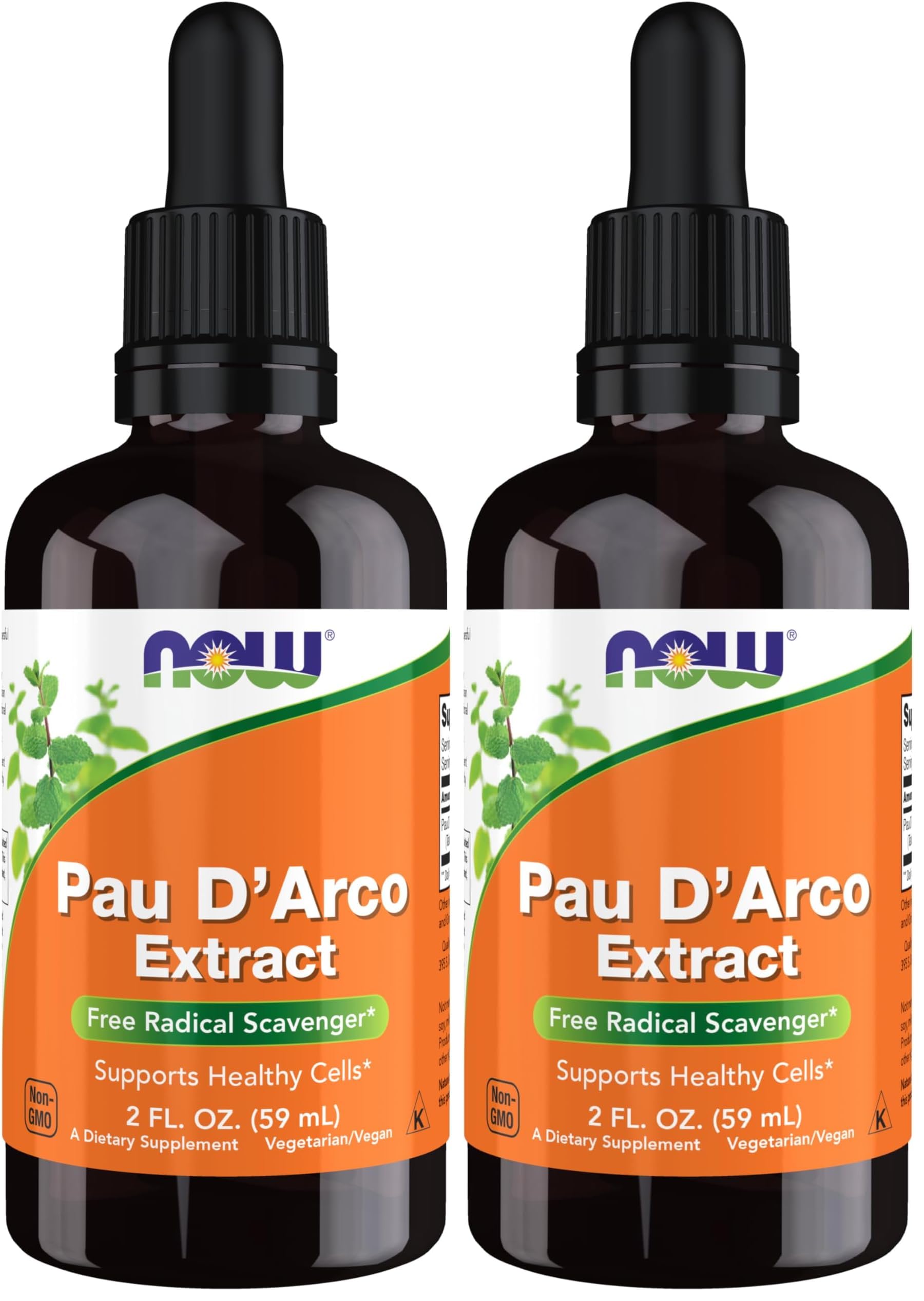NOW Supplements, PAU D'Arco Extract Liquid with Dropper, Free Radical Scavenger*, 2-Ounce (Pack of 2)