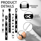 WANDIC Black Ribbon Bracelets, 30 Pcs 5 Styles Classic Melanoma Awareness Wristbands Adjustable Polyester Wrist Bands for Mourning Remembrance Day, 6.89 * 0.59in, Polyester, no Gemstone