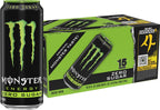 Monster Energy Zero Sugar, Green, Original, Low Calorie Energy Drink, 16 Ounce (Pack of 15), Can
