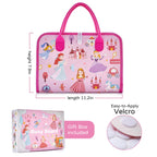 Freebear Busy Board Toddler Travel Toys Quiet Book Sensory Board for Toddlers 1 2 3 4, Montessori Educational Toys for 3 4 Year Old Girls Boys Gift, Princess