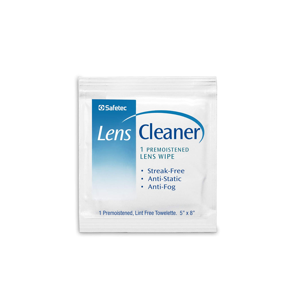 Safetec Lens & Eyeglasses Cleaning Wipes, Pre-Moistened Wipes (2 Pack of 100ct Boxes - 200 Cleaning Cloths)