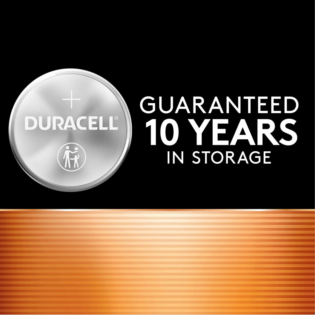 Duracell 2032 Lithium Battery, 4 Count (Pack of 1), Child Safety Features, Compatible with Key Fob, Tea Light Candles and Other Devices, CR2032 Battery