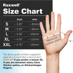 Raxwell Powder-Free Nitrile Gloves - Diamond-Textured Work Gloves - Touchscreen-Compatible Disposable Glove - Small, Orange, Pack of 1000