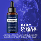 (5 Pack) NeuroTyde Drops - Neuro Tyde Support Premium Liquid Advanced Formula, Daily Neurotyde All Natural Ingredients Support Focus Memory for Overall Health & Wellness, 5 Bottles for 5 Months