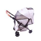 FOURPAW Reversible Pet Stroller (4 Wheels for Cats and Dogs) for Small and Medium Pets up to 33 lbs.Khaki