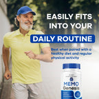 Memo Genesis Capsules - Original MemoGenesis Brain Health Daily Support Pills Natural Advanced Formula Cognitive Health & Function to Help Maintain Clarity Focus, 60 Capsules for 1 Month