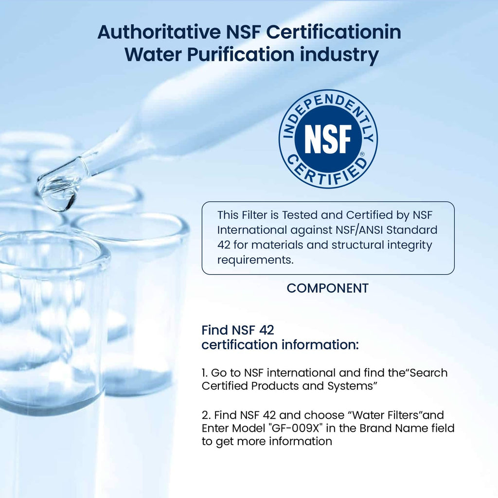 GLACIER FRESH Replacement for RPWFE, RPWF (Built-in CHIP) Refrigerator Water Filter, Compatible with GFE28GYNFS, GFE28GELDS, PFE28KELDS, PFE28KYNFS, GFD28GELDS, PWE23KELDS, PWE23KMKES, 1 Pack