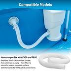 IDEASURE 1-1/4 Inch x 3ft Pool Hoses for Above Ground Pools, Compatible with In tex Coleman Summer Waves Pool Skimmer, Swimming Pools Return Hose Suction Hose, 2 Pack