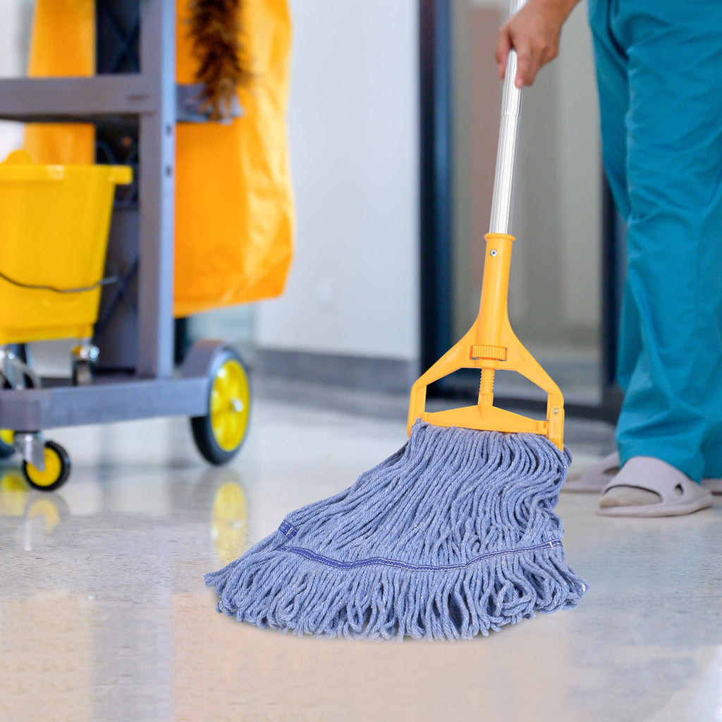 HiBaby 4 Pack Commercial Mop Head Replacement Heavy Duty Mop Head Replace