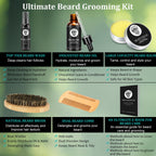 Mens Gifts - Beard Kit for Men's Self-care, Outfits Men's Grooming Routine, Anniversary & Birthday Gifts for Men, Him, Husband, Boyfriend, Dad, Son, Male Friend, Brother, Christmas Stocking Stuffers