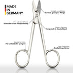 marQus - Toenail Scissors made in Germany - for precise cutting of thick nails, suitable as pedicure tool, with Premium Storage Case