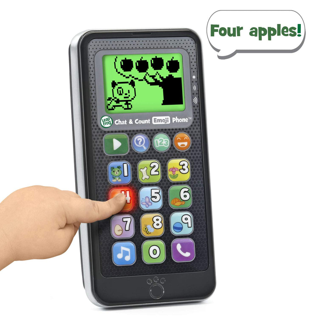 LeapFrog Chat and Count Emoji Phone, Black
