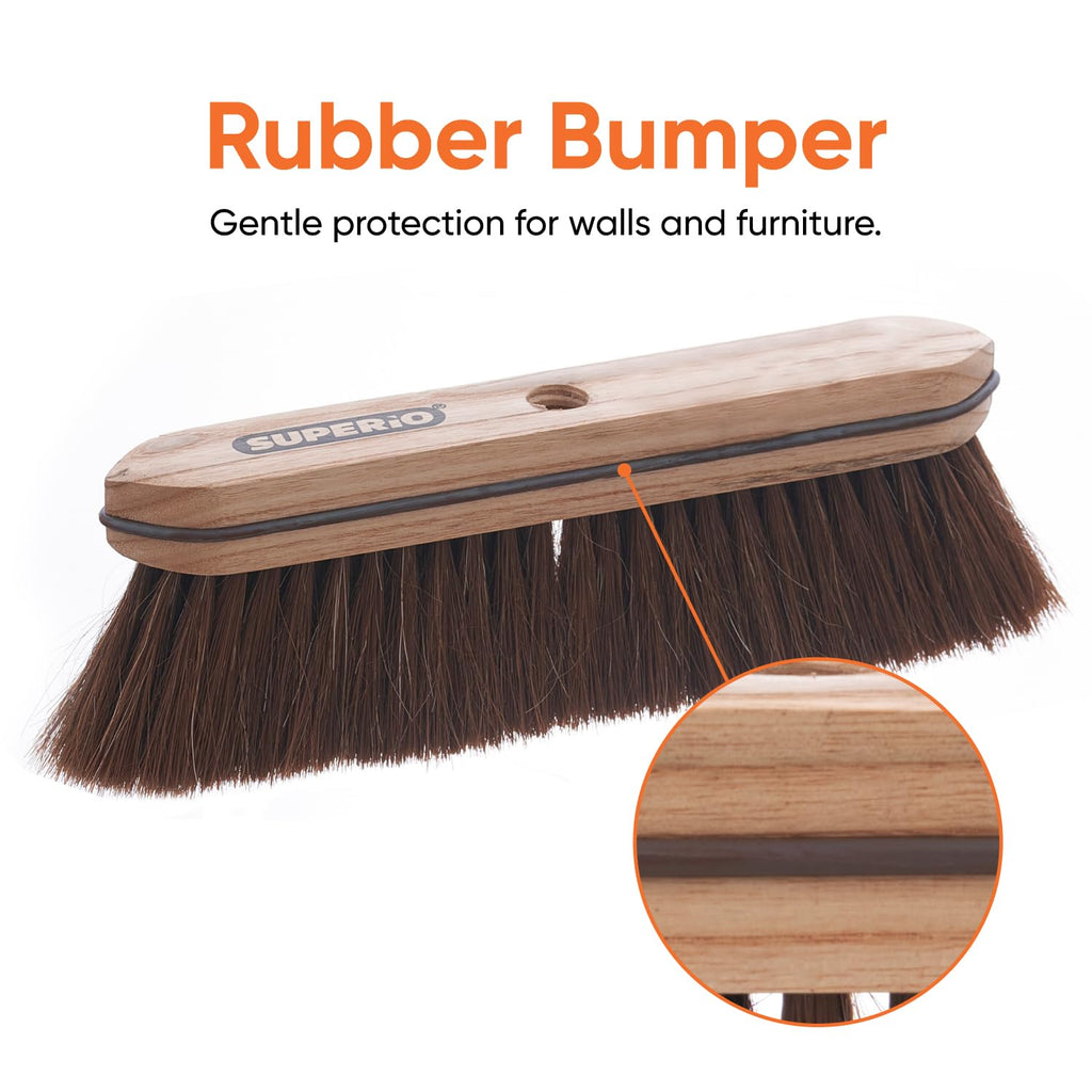 Refill Head for Kitchen and Home – Heavy Duty Household Broom for Easy Sweeping Dust and Wisp Floors and Corners (Horsehair)