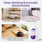 Nukisa 2.5L Floor Cleaning Solution Compatible with Roborock/Eufy/iRobot/Ecovacs/Dreame/Shark, Fragrance Deodorization, Deep Cleans for Multiple Hard Floors (2.5 Liter, 【Lavender】)