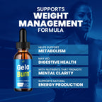 Gela Burn Drops – GelaBurn Natural Blend Advanced Formula Liquid Dietary Drops for Active Lifestyle - 1 Month Supply
