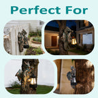 Goodeco Dragon Tree Hugger with Solar Lantern Garden Statue