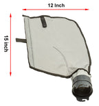 ATIE Pool Cleaner Gray Fine Mesh Bag with Hook and Loop Fastener Enclosure for Pentair Kreepy Krauly Legend, Platinum Pool Cleaner Debris Bags 360009/EU16G with Snaplock - Gray (2 Pack)