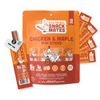 New Primal Snack Mates Chicken & Maple Mini Meat Sticks, 15 Count
