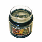 Village Candle Christmas Tree Large Glass Apothecary Jar Scented Candle, 26 oz, Green