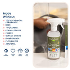 Truly Free Heavy Duty Pot & Pan Spray | Non Toxic Powerful Grease Remover, Multi-Purpose Kitchen Oven Cleaner Spray Degreaser for Stove Top, Grill Citrus Scent | Includes 1 Empty Bottle & 2 Refill