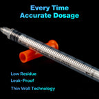 1ml/cc 31G Syringe 5/16" (8mm) Needle, Disposable Individual Package