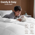 Utopia Bedding Comforter King Size, Duvet Insert, White, 90 x 102 Inches