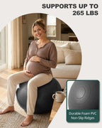 Trideer Yoga Ball for Exercise, Pregnancy, Exercise Ball, Pump Included