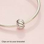 PANDORA Polished Feathered Clip Charm - Bracelet Charm for PANDORA Moments Bracelets - Stunning Women's Jewelry - Gift for Women in Your Life - Made with Sterling Silver - With Gift Box