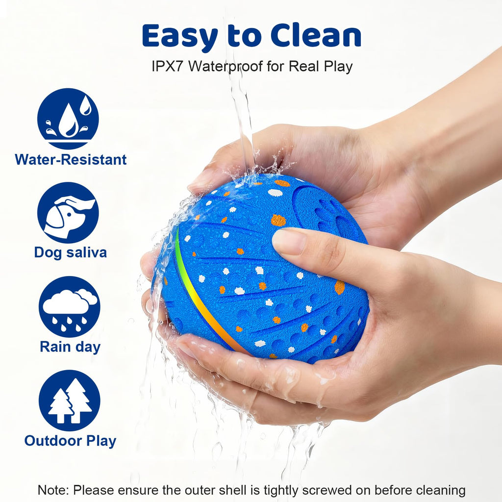 Smart Interactive Dog Toys Ball for Aggressive Chewers Medium Large,E-TPU 1