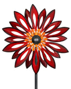 Cyan Oasis Kinetic Wind Spinners Outdoor - 83" H Wind Sculpture for Yard