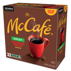 McCafe Keurig Single Serve K-Cup Pods, Premium Roast Decaf, 32 Count