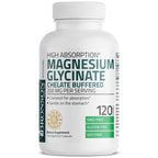 Bronson Magnesium Glycinate 200 MG per Serving Chelated for High Absorption, Gentle On Stomach, Non-GMO, 120 Vegetarian Capsules
